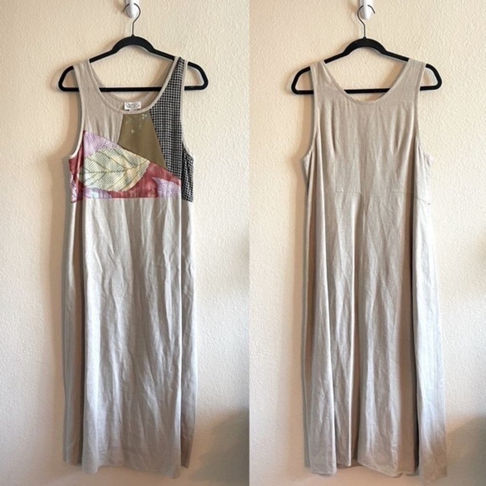 Vintage Hawaiian Lauren Michelle Honolulu Minimalist Midi Dress Womens Medium